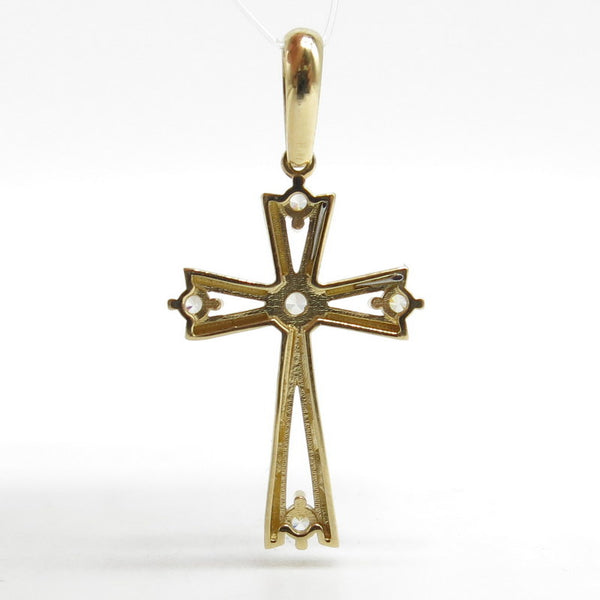 585/-er Gold - Kreuz Anhänger mit Zirkon - ca.3.25gr.