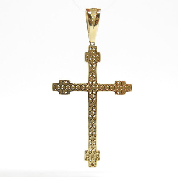 585/-er Gold - Kreuz Anhänger mit Zirkon - ca.6.40gr.