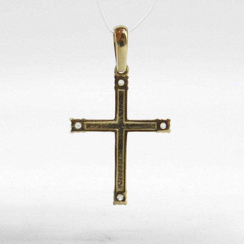 585/-er Gold - Kreuz Anhänger mit Zirkon - ca.0.90gr.