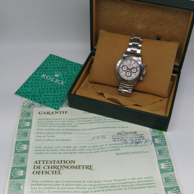 Rolex Daytona - Ref.16520 - Stahl - ZB: Weiß - Ø40mm - Jahr: 1996 - LC100 - El Primero