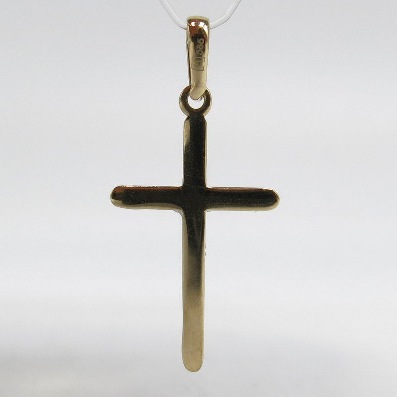 585/-er Gold Bicolor - Kreuz Anhänger - ca.0.83gr.