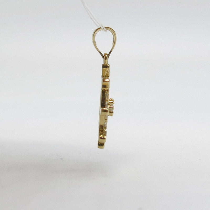 585/-er Gold - Steuerrad Anhänger mit Zirkonia - ca.1.53gr.