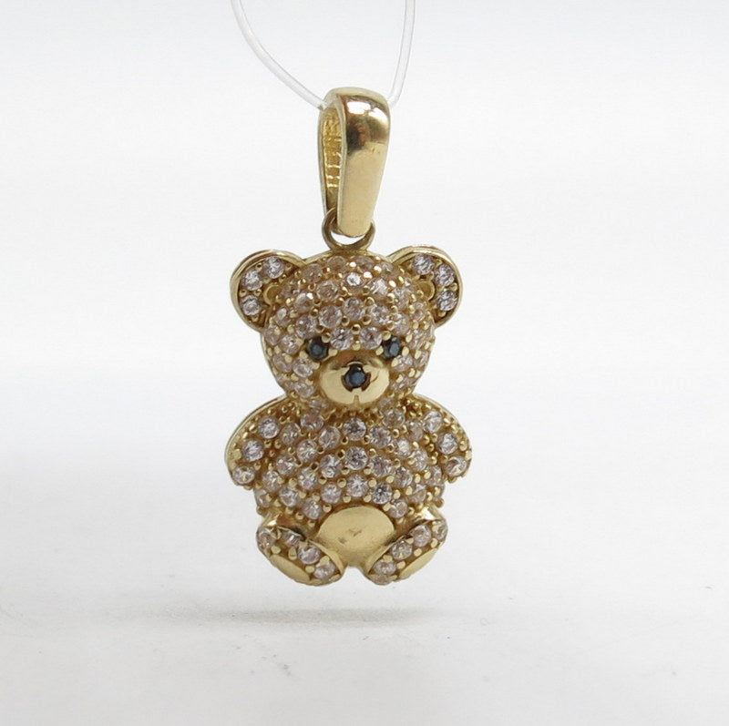 585/-er Gelbgold Anhänger Teddy Teddybär - ca.2.25gr.