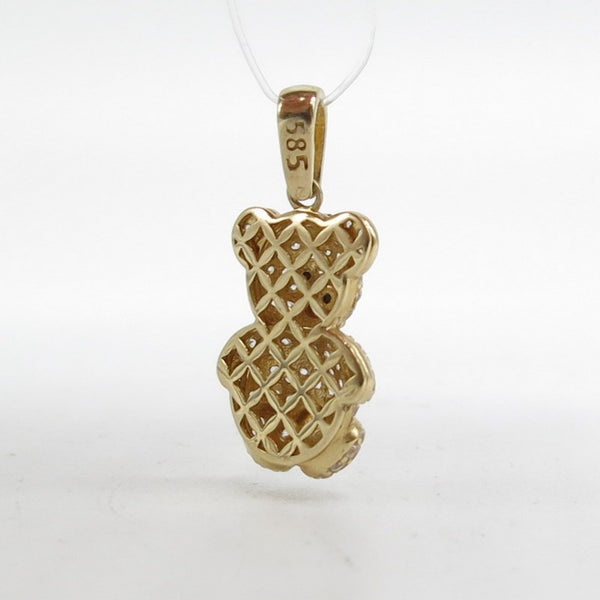 585/-er Gelbgold Anhänger Teddy Teddybär - ca.2.25gr.