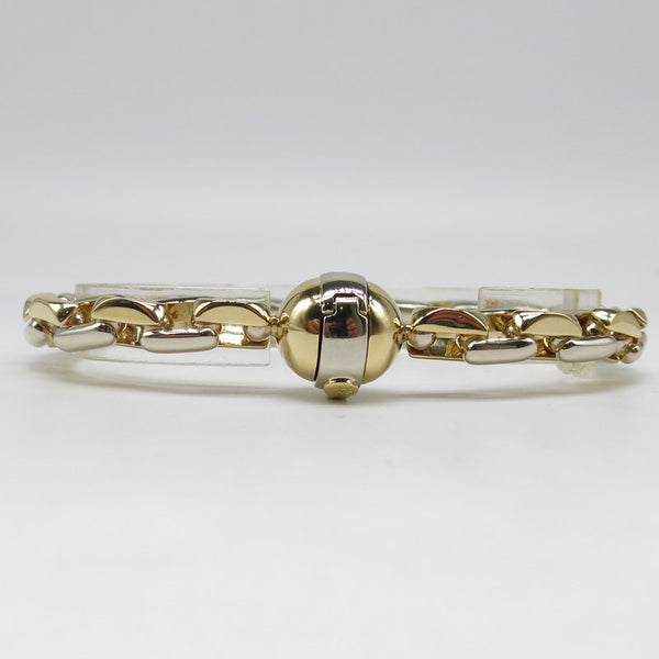750/-er Gold Bicolor Anker Armband Baraka - L: 20cm