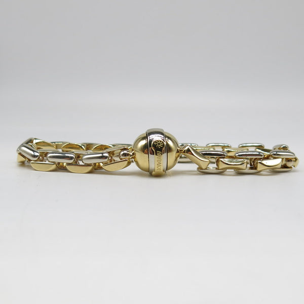 750/-er Gold Bicolor Anker Armband Baraka - L: 20cm