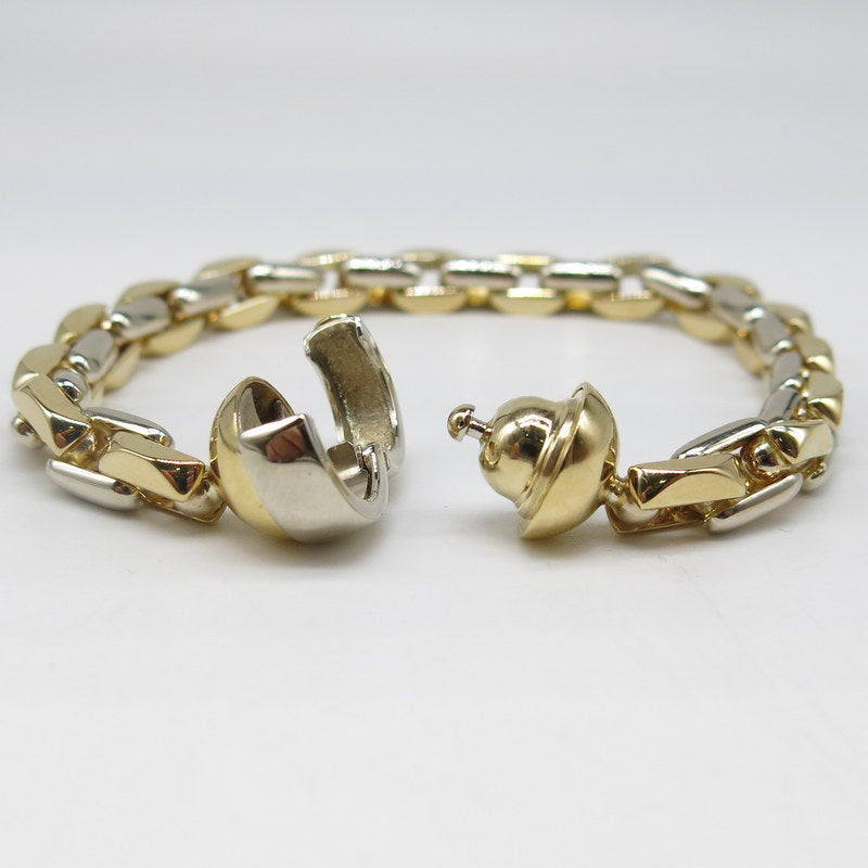 750/-er Gold Bicolor Anker Armband Baraka - L: 20cm