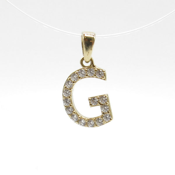 585/-er Gold - " G " Buchstabe Anhänger
