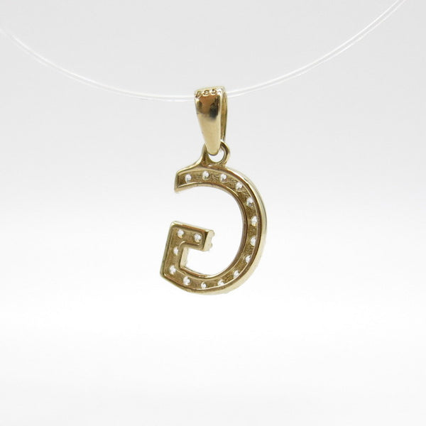 585/-er Gold - " G " Buchstabe Anhänger