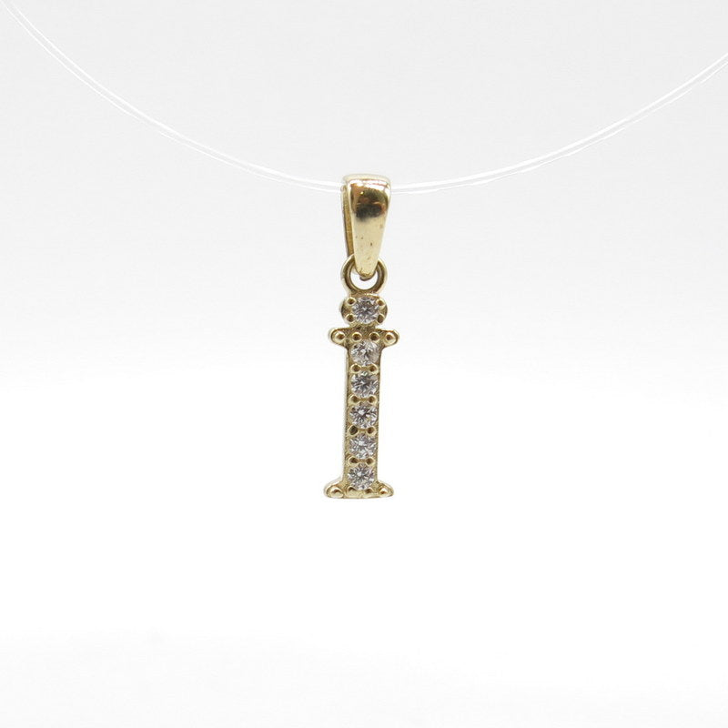 585/-er Gold - " I " Buchstabe Anhänger