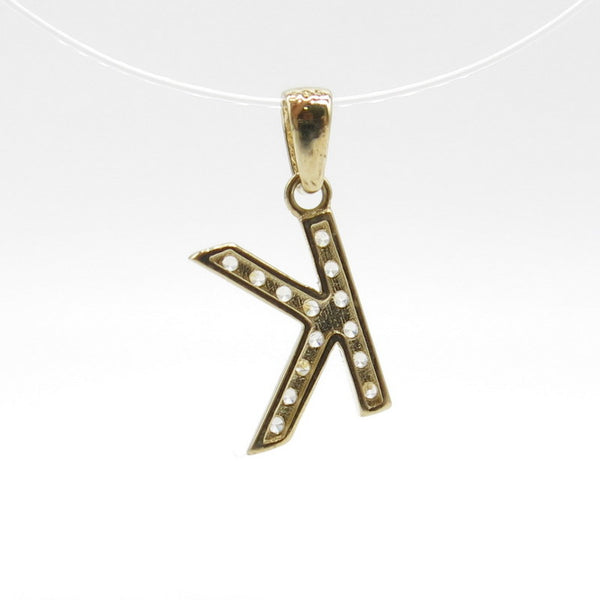 585/-er Gold - " K " Buchstabe Anhänger