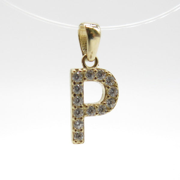 585/-er Gold - " P " Buchstabe Anhänger