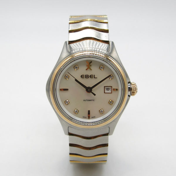 Ebel Wave Date Damen Ref.1216199 - Stahl Gold - Jahr: 2016 - Fullset