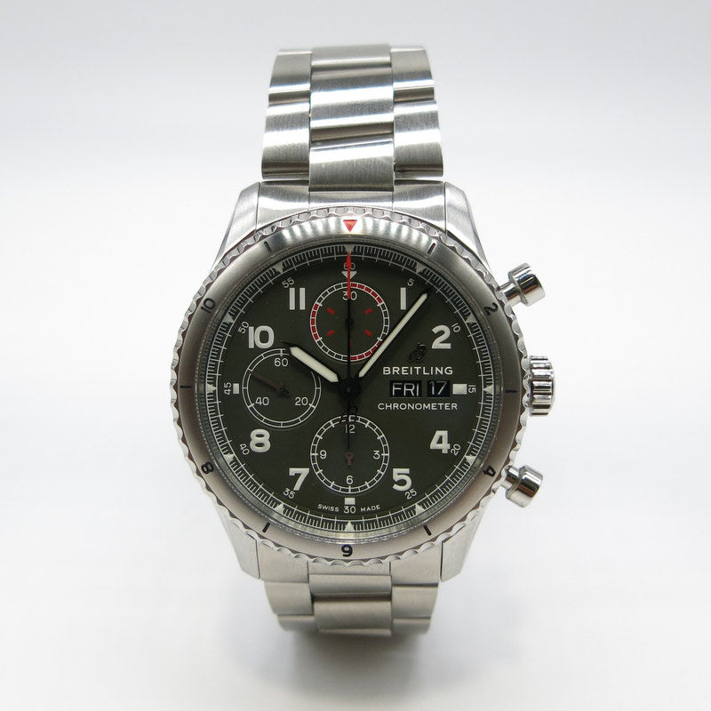 Breitling Aviator 8 - ref. A13316 - Stahl - Jahr: 2025 - ZB. Grün - UVP: 6050,00€