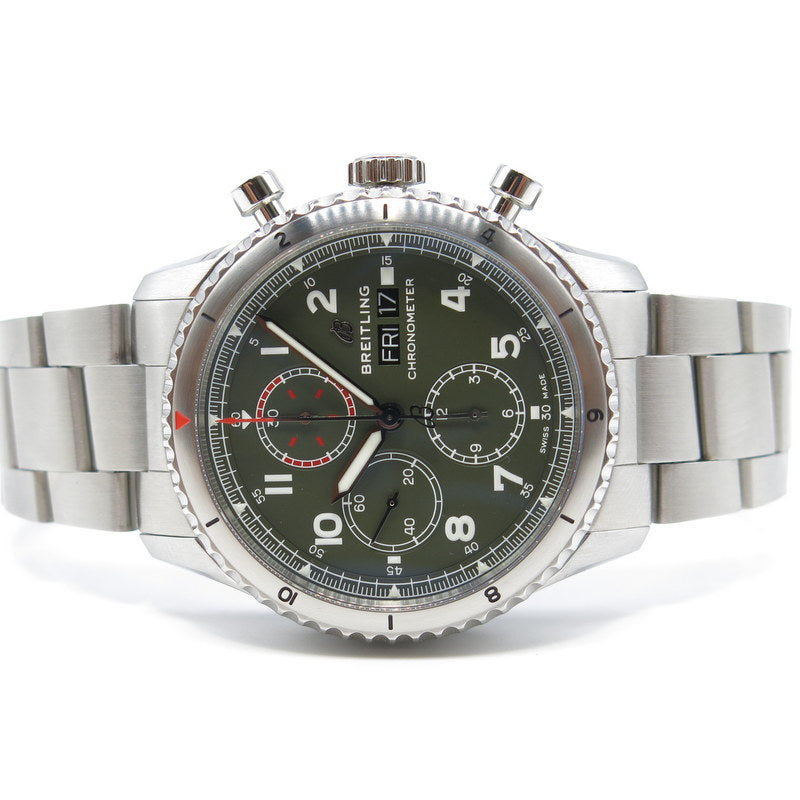 Breitling Aviator 8 - ref. A13316 - Stahl - Jahr: 2025 - ZB. Grün - UVP: 6050,00€