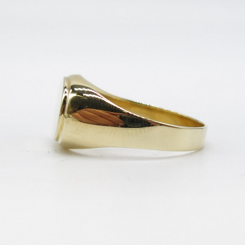 585/-er Gold - Siegelring Herrenring Massiv - Gr.69