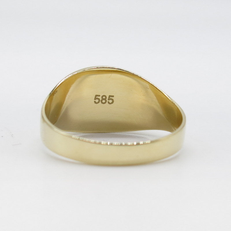 585/-er Gold - Siegelring Herrenring Massiv - Gr.69