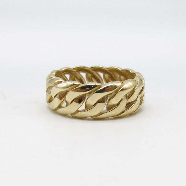 585/-er Gold - Glieder Ketten Ring  - Gr.55