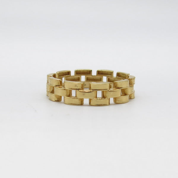 585/-er Gold - Glieder Ketten Ring  - Gr.65