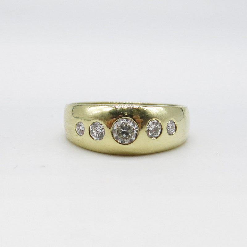 585/-er Gold Massiver Ring mit Diamanten ca.0.45ct. TW SI1 - Gr.58