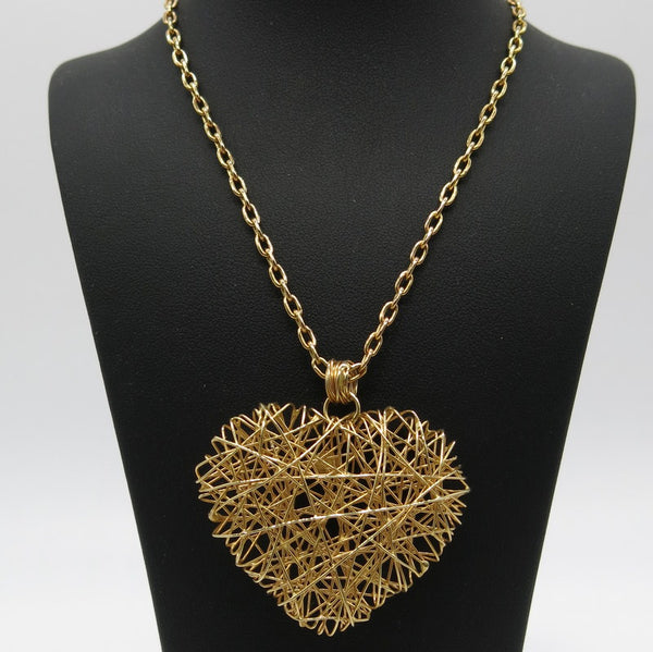 585/-er Herz Collier - L: 45cm