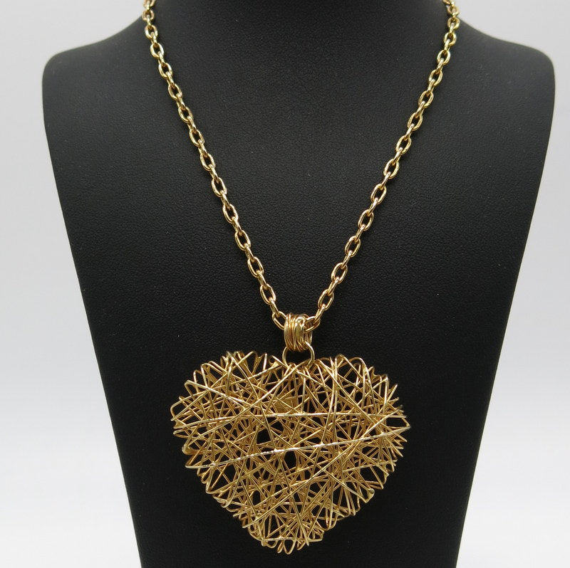585/-er Herz Collier - L: 45cm