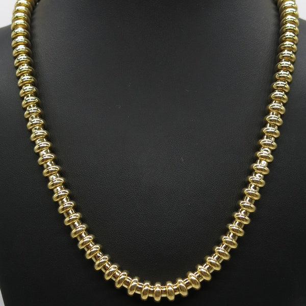 750/-er Gold Fexibles Collier - L:45cm - G: 62.5gr.