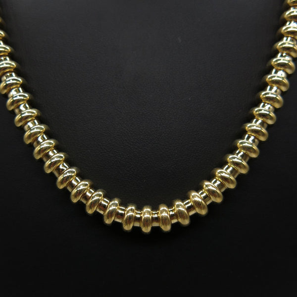 750/-er Gold Fexibles Collier - L:45cm - G: 62.5gr.