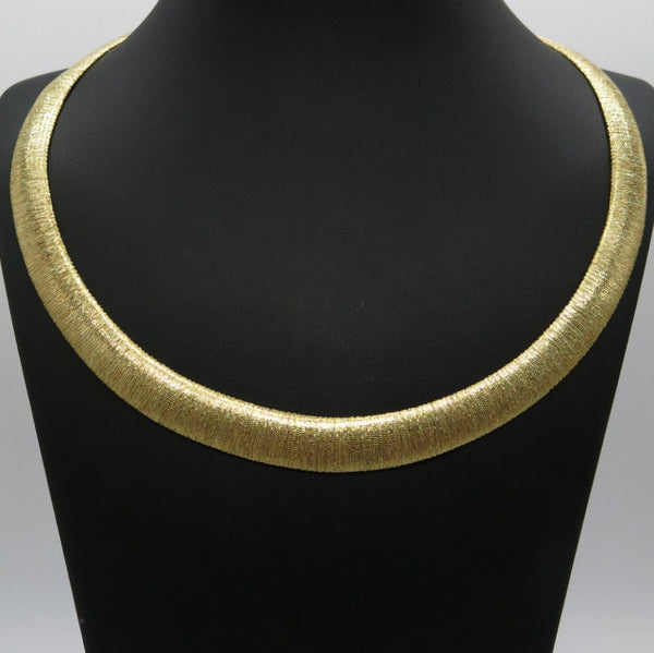 585/-er Collier Matt Filigrane Kette - L: 45cm