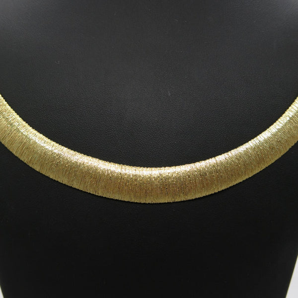 585/-er Collier Matt Filigrane Kette - L: 45cm