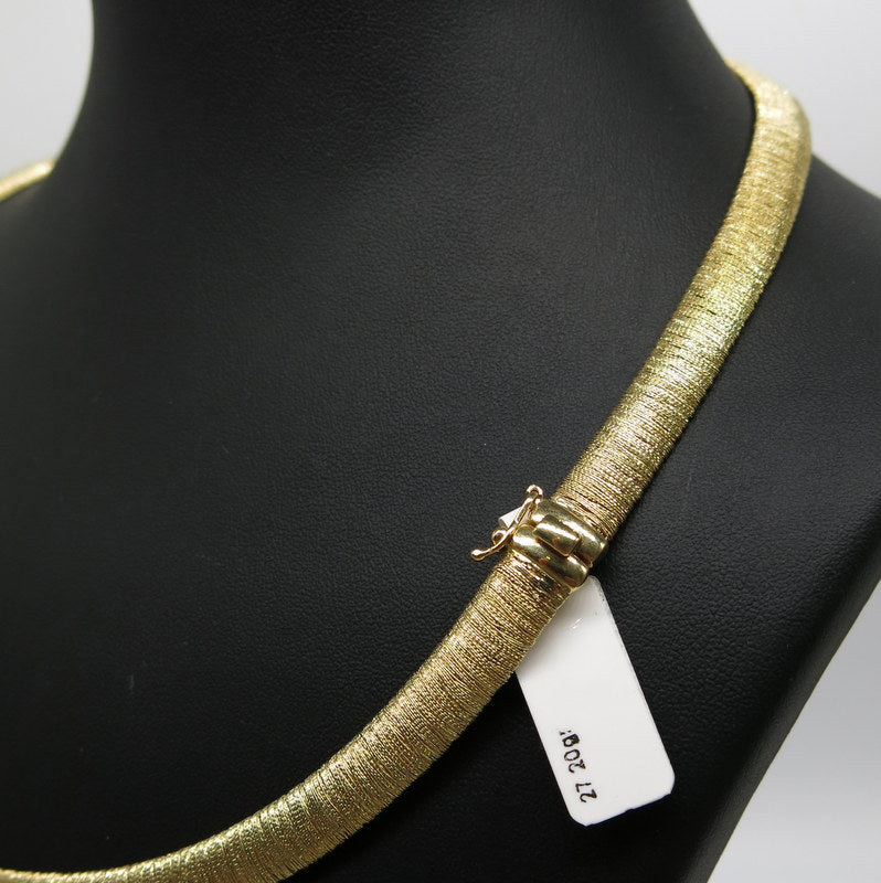 585/-er Collier Matt Filigrane Kette - L: 45cm