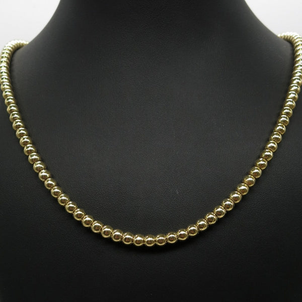 585/-er Gold - Monaco Chain Kugelkette - L:41cm - G: 13.80gr.