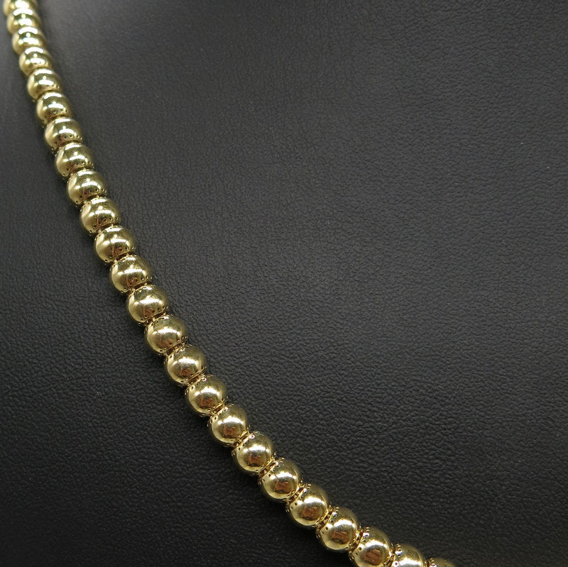 585/-er Gold - Monaco Chain Kugelkette - L:61.5cm - G: 29.6gr.