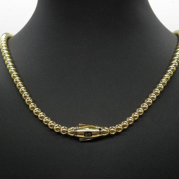 585/-er Gold - Monaco Chain Kugelkette - L:56cm - G: 28.82gr.