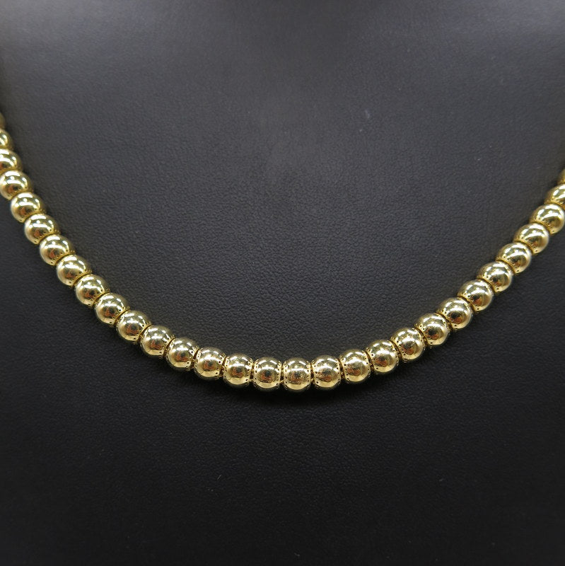 585/-er Gold - Monaco Chain Kugelkette - L:56cm - G: 28.82gr.
