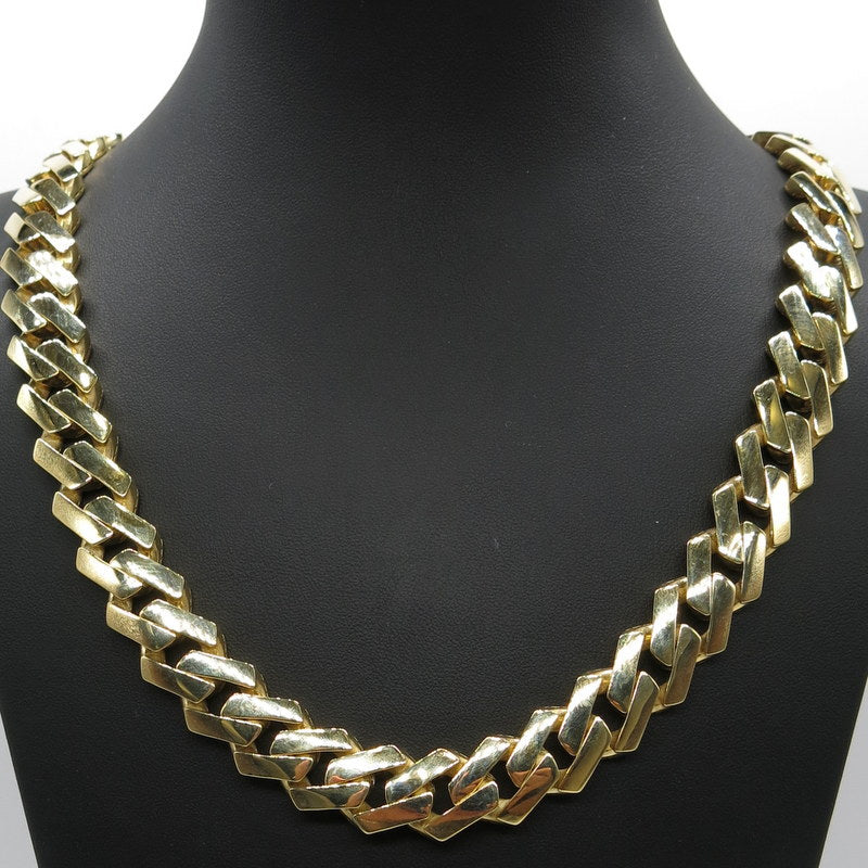 585/-er Gelbgold - Monaco Chain Kette mit Zirkonia - L: 57cm - G: 52.70gr.