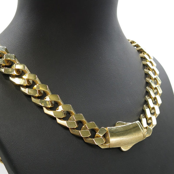 585/-er Gold - Monaco Chain Cuban Link Kette - L: 61cm -G: 59.12gr.