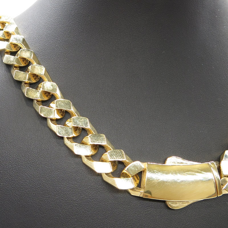 585/-er Gold - Monaco Chain Cuban Link Kette - L: 61cm -G: 59.12gr.