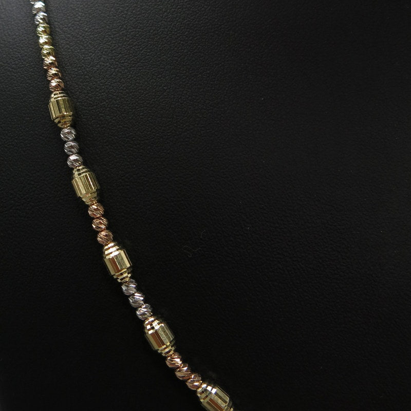 585/-er Gold Tricolor - Dorika Collier Kette - L: 48cm - ca.10.42gr.