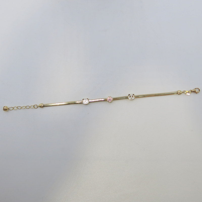 585/-er Gold Kinderarmband Panda Armband Baby - ca.4.70gr.