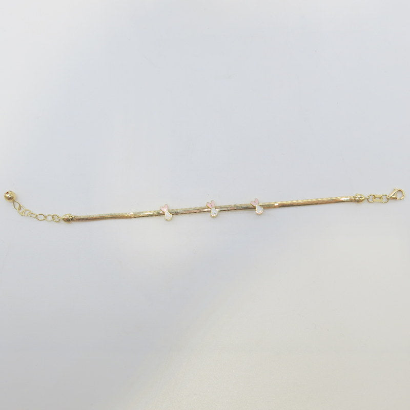 585/-er Gold Kinderarmband Hase Armband - ca.4.10gr.
