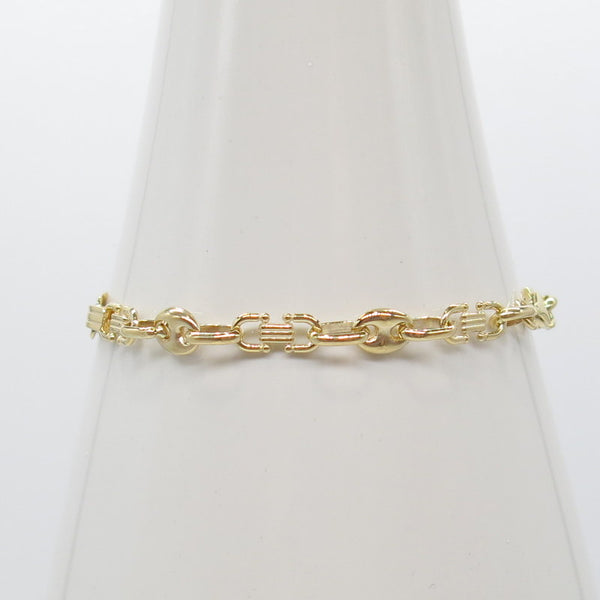 585/-er Gold Kinderarmband ID Armband Plattenkette Bohnenkette - ca.6.25gr.