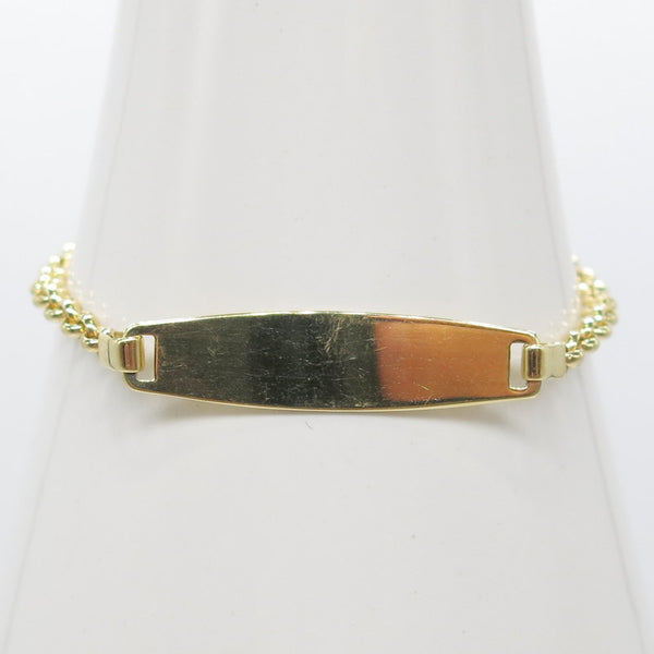 585/-er Gold Kinderarmband ID Armband -  ca.2.60gr.