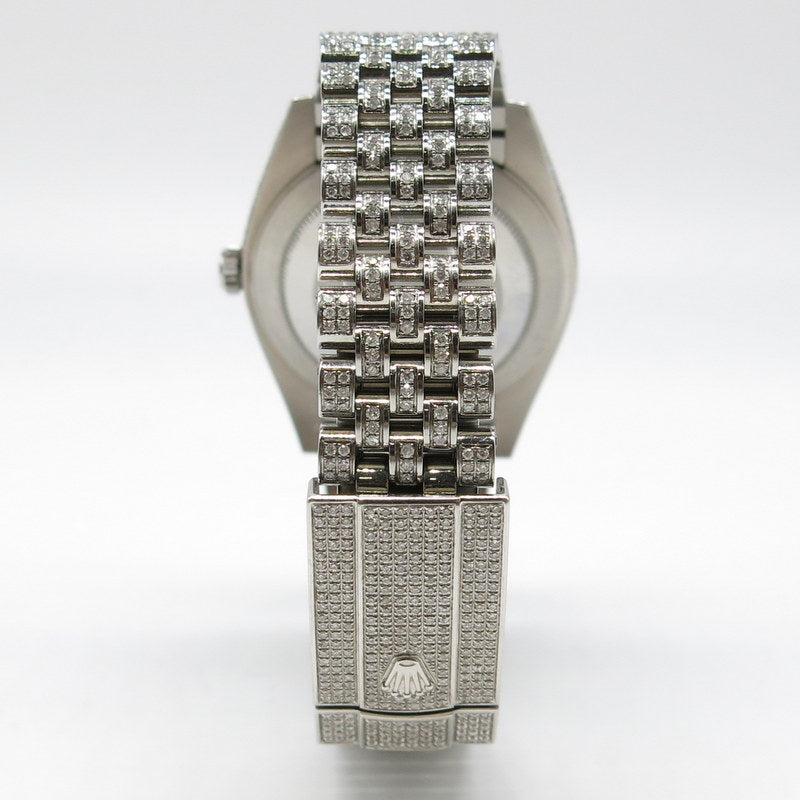 Rolex Datejust Ice-Out mit Diamanten - ref.126300 - Stahl - Ø 41mm - Jahr: 06/2021