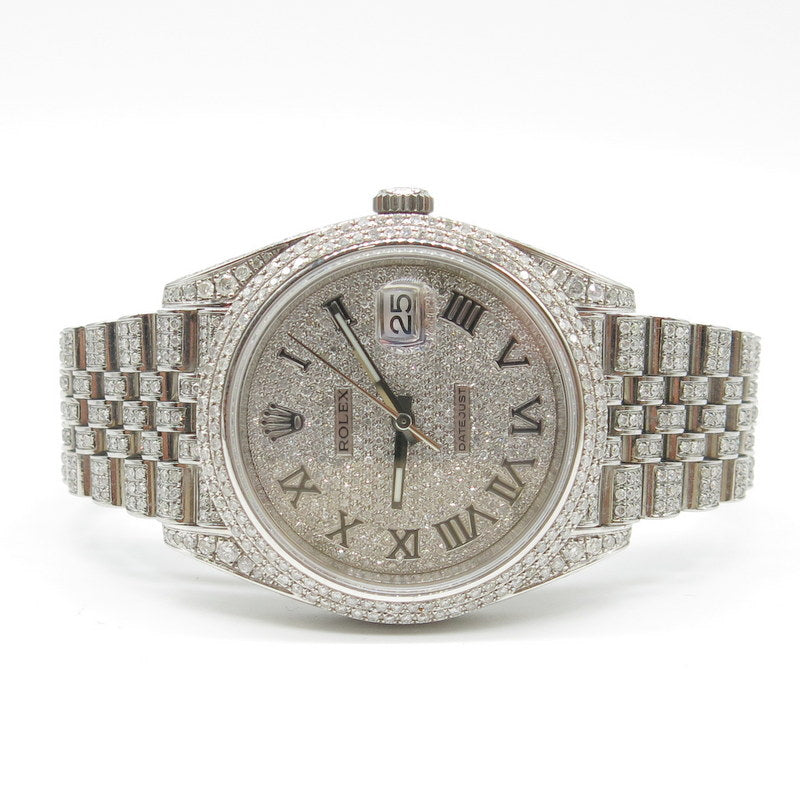 Rolex Datejust Ice-Out mit Diamanten - ref.126300 - Stahl - Ø 41mm - Jahr: 06/2021