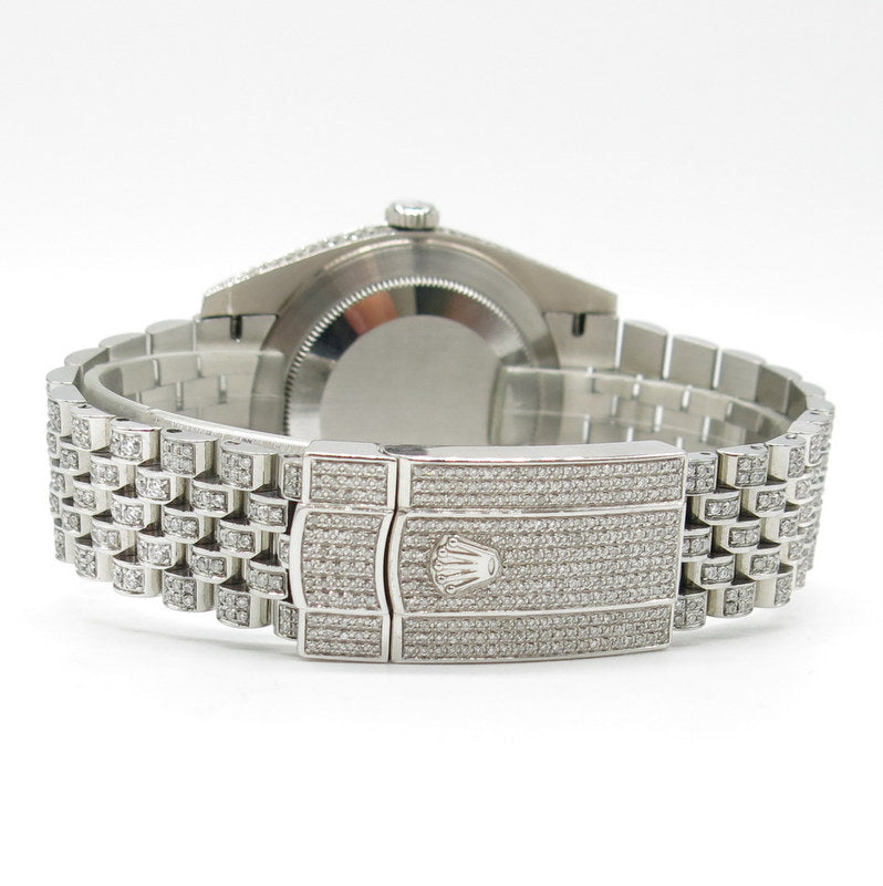 Rolex Datejust Ice-Out mit Diamanten - ref.126300 - Stahl - Ø 41mm - Jahr: 06/2021