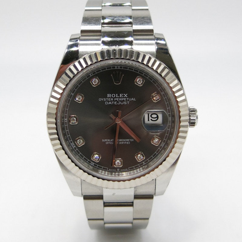 Rolex Datejust II - ref.126334 - Stahl - ZB: Rhodium mit Brillanten - Ø41mm - Jahr: 08/2022