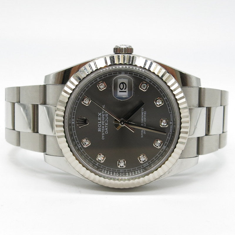 Rolex Datejust II - ref.126334 - Stahl - ZB: Rhodium mit Brillanten - Ø41mm - Jahr: 08/2022