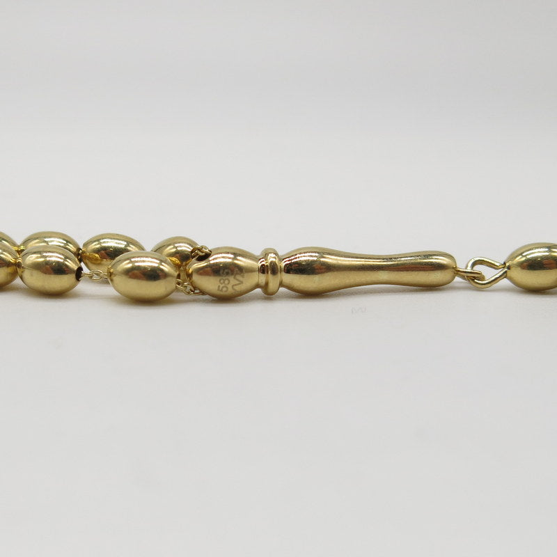 585/-er Gelbgold - Tespih Gebetskette - ca.10.80gr.