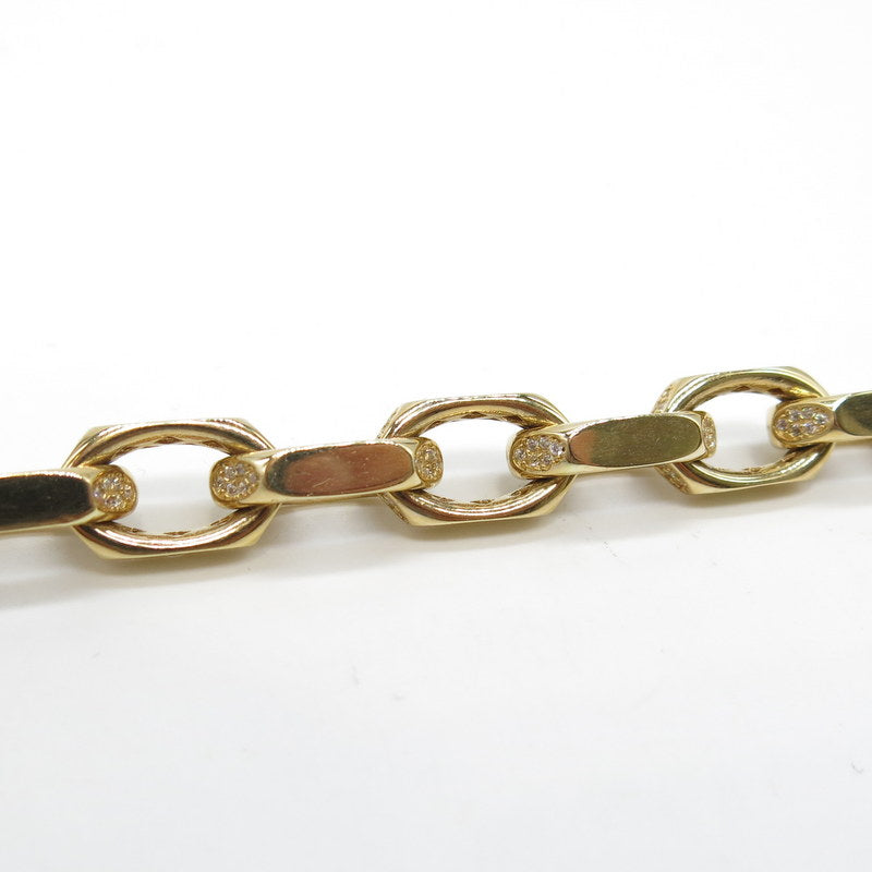 585/-er Gold Glieder Armband mit Zirkonia- Ø 10mm - L: 20cm - G: 29.65gr.